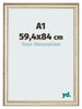 Fotokader 59 4x84cm A1 Metaalglans MDF Lazio Voorzijde Maat | Yourdecoration.be