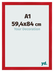 Fotokader 59 4x84cm A1 Rood MDF Pisa Voorzijde Maat | Yourdecoration.be
