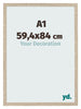 Fotokader 59 4x84cm A1 Sonoma Eiken MDF Bologna Voorzijde Maat | Yourdecoration.be