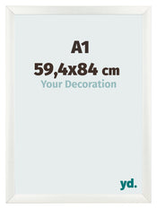 Fotokader 59 4x84cm A1 Wit Geveegd MDF Pisa Voorzijde Maat | Yourdecoration.be