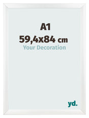 Fotokader 59 4x84cm A1 Wit Mat MDF Pisa Voorzijde Maat | Yourdecoration.be