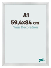 Fotokader 59 4x84cm A1 Zilver Mat MDF Pisa Voorzijde Maat | Yourdecoration.be
