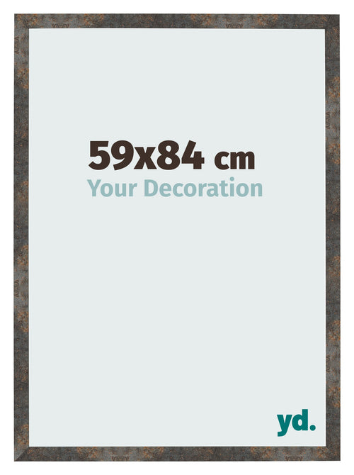 Fotokader 59x84 cm Geoxideerd Metaal MDF Bologna Voorzijde Maat | Yourdecoration.be