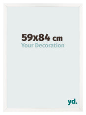 Fotokader 59x84 cm Wit Hoogglans MDF Bologna Voorzijde Maat | Yourdecoration.be
