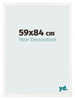 Fotokader 59x84 cm Wit Hoogglans MDF Bologna Voorzijde Maat | Yourdecoration.be