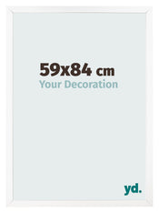 Fotokader 59x84 cm Wit Mat MDF Bologna Voorzijde Maat | Yourdecoration.be