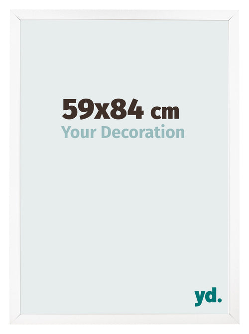 Fotokader 59x84 cm Wit Mat MDF Bologna Voorzijde Maat | Yourdecoration.be