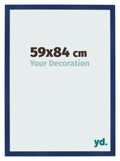 Fotokader 59x84cm Donkerblauw Geveegd MDF Bologna Voorzijde Maat | Yourdecoration.be