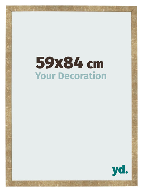 Fotokader 59x84cm Goud Antiek MDF Bologna Voorzijde Maat | Yourdecoration.be