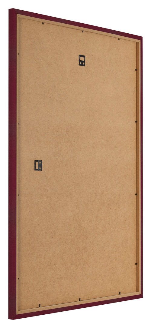 Fotokader 59x84cm Wijnrood Geveegd MDF Bologna Achterzijde Schuin | Yourdecoration.be