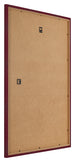 Fotokader 59x84cm Wijnrood Geveegd MDF Bologna Achterzijde Schuin | Yourdecoration.be