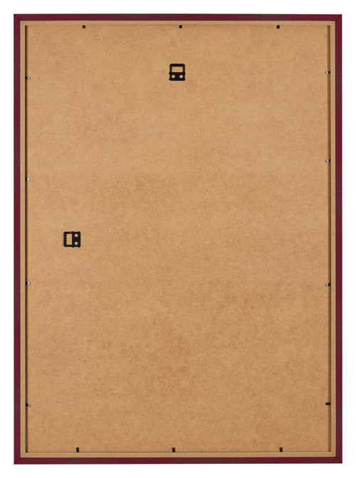 Fotokader 59x84cm Wijnrood Geveegd MDF Bologna Achterzijde | Yourdecoration.be