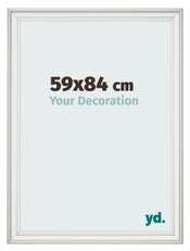 Fotokader 59x84cm Wit Geveegd MDF Lazio Voorzijde Maat | Yourdecoration.be