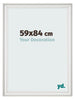 Fotokader 59x84cm Wit Geveegd MDF Lazio Voorzijde Maat | Yourdecoration.be