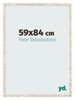 Fotokader 59x84cm Wit Vintage MDF Bologna Voorzijde Maat | Yourdecoration.be
