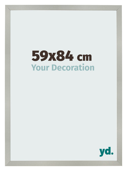 Fotokader 59x84cm Zilver Mat MDF Bologna Voorzijde Maat | Yourdecoration.be