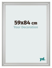 Fotokader 59x84cm Zilver Mat MDF Lazio Voorzijde Maat | Yourdecoration.be