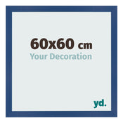 Fotokader 60x60 cm Donkerblauw MDF Bologna Voorzijde Maat | Yourdecoration.be