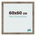 Fotokader 60x60 cm Metaal Vintage MDF Bologna Voorzijde Maat | Yourdecoration.be