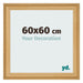 Fotokader 60x60cm Dennen Houtnerf MDF Lazio Voorzijde Maat | Yourdecoration.be