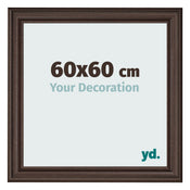 Fotokader 60x60cm Eiken Donker MDF Lazio Voorzijde Maat | Yourdecoration.be