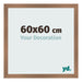 Fotokader 60x60cm Koper Decor MDF Bologna Voorzijde Maat | Yourdecoration.be