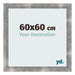 Fotokader 60x60cm Metaal Vintage MDF Pisa Voorzijde Maat | Yourdecoration.be