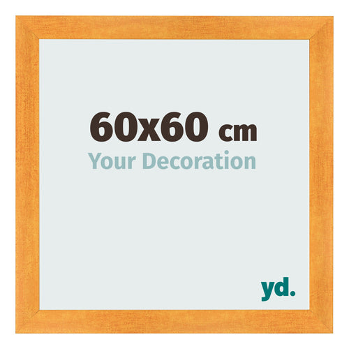 Fotokader 60x60cm Oranje MDF Pisa Voorzijde Maat | Yourdecoration.be