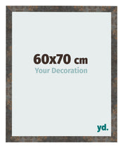 Fotokader 60x70 cm Geoxideerd Metaal MDF Bologna Voorzijde Maat | Yourdecoration.be