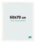 Fotokader 60x70 cm Wit Hoogglans MDF Bologna Voorzijde Maat | Yourdecoration.be
