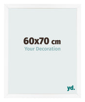 Fotokader 60x70 cm Wit Mat MDF Bologna Voorzijde Maat | Yourdecoration.be