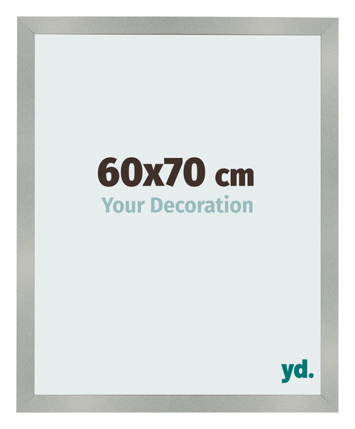 Fotokader 60x70cm Aluminium Geborsteld MDF Bologna Voorzijde Maat | Yourdecoration.be