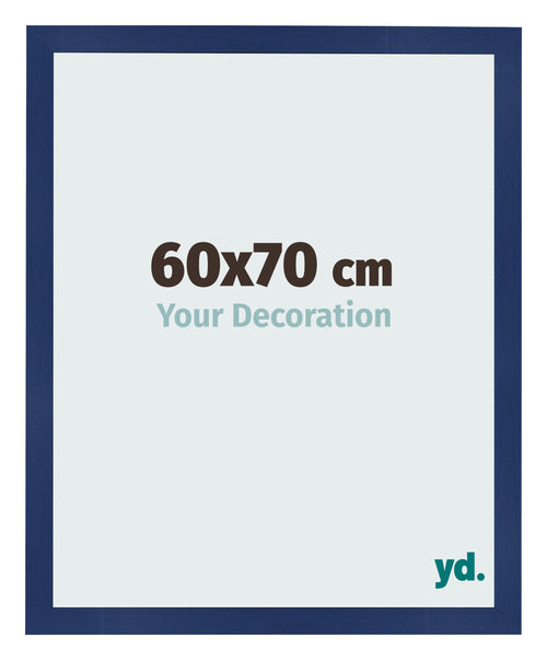 Fotokader 60x70cm Donkerblauw Geveegd MDF Bologna Voorzijde Maat | Yourdecoration.be
