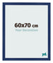 Fotokader 60x70cm Donkerblauw Geveegd MDF Bologna Voorzijde Maat | Yourdecoration.be