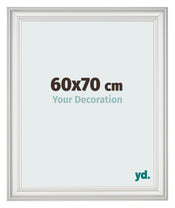 Fotokader 60x70cm Wit Geveegd MDF Lazio Voorzijde Maat | Yourdecoration.be