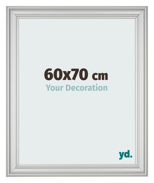 Fotokader 60x70cm Zilver Mat MDF Lazio Voorzijde Maat | Yourdecoration.be
