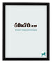 Fotokader 60x70cm Zwart Hoogglans MDF Bologna Voorzijde Maat | Yourdecoration.be