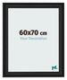 Fotokader 60x70cm Zwart Houtnerf MDF Lazio Voorzijde Maat | Yourdecoration.be