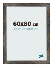 Fotokader 60x80 cm Geoxideerd Metaal MDF Bologna Voorzijde Maat | Yourdecoration.be
