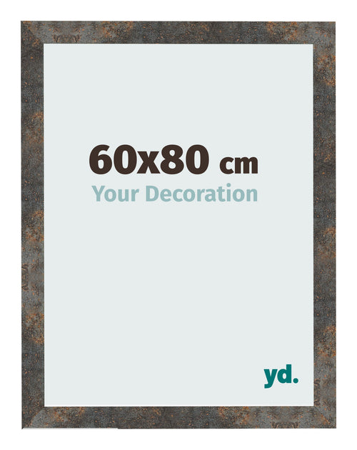 Fotokader 60x80 cm Geoxideerd Metaal MDF Bologna Voorzijde Maat | Yourdecoration.be