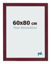 Fotokader 60x80 cm Wijnrood Geveegd MDF Bologna Voorzijde Maat | Yourdecoration.be