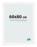 Fotokader 60x80 cm Wit Hoogglans MDF Bologna Voorzijde Maat | Yourdecoration.be