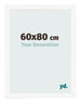 Fotokader 60x80 cm Wit Mat MDF Bologna Voorzijde Maat | Yourdecoration.be
