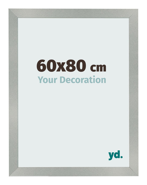 Fotokader 60x80cm Aluminium Geborsteld MDF Bologna Voorzijde Maat | Yourdecoration.be