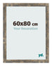 Fotokader 60x80cm Blauw Goud Gemeleerd MDF Bologna Voorzijde Maat | Yourdecoration.be