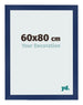 Fotokader 60x80cm Donkerblauw Geveegd MDF Bologna Voorzijde Maat | Yourdecoration.be