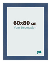 Fotokader 60x80cm Donkerblauw Geveegd MDF Pisa Voorzijde Maat | Yourdecoration.be