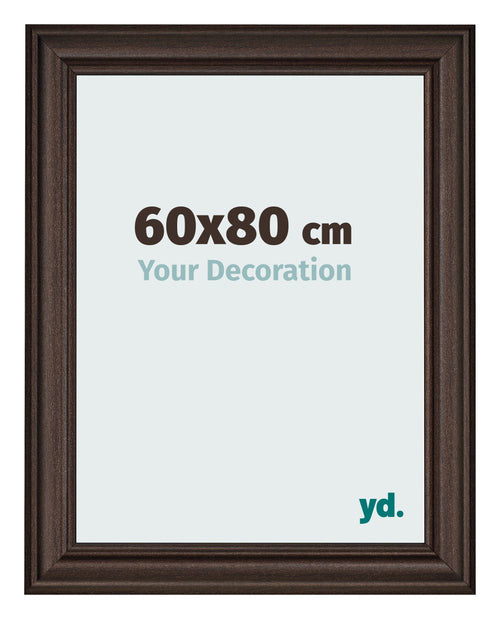 Fotokader 60x80cm Eiken Donker MDF Lazio Voorzijde Maat | Yourdecoration.be