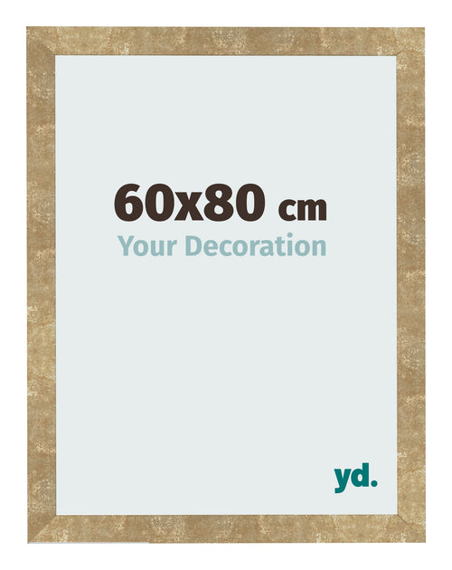 Fotokader 60x80cm Goud Antiek MDF Bologna Voorzijde Maat | Yourdecoration.be