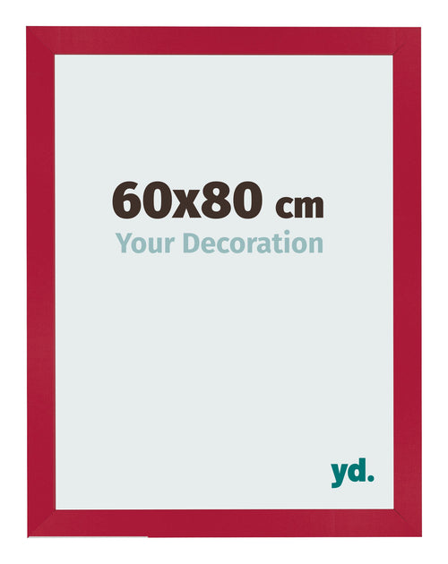 Fotokader 60x80cm Rood MDF Bologna Voorzijde Maat | Yourdecoration.be